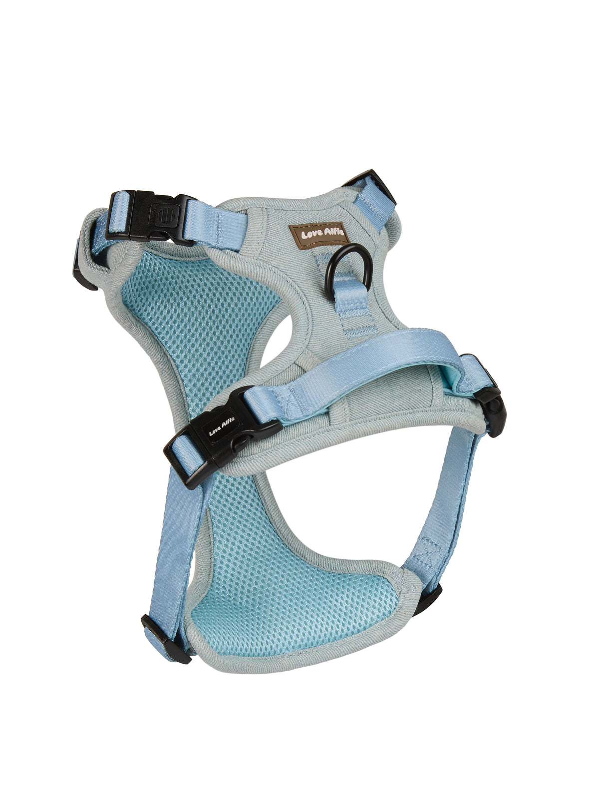 No-Pull Harness Baby Blue Denim